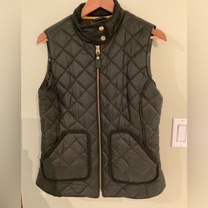 Joules Quilted Olive Green Equestrian styled Vest US Size 8